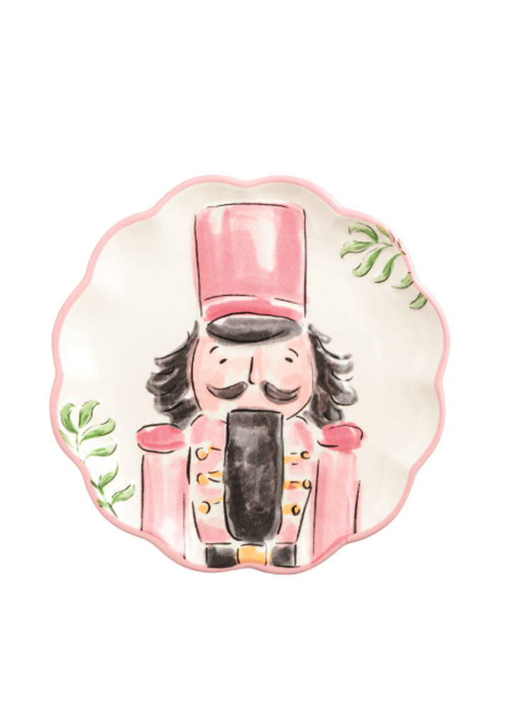 Pink Nutcracker Dessert Plate by Mud Pie