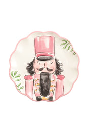 Pink Nutcracker Dessert Plate by Mud Pie