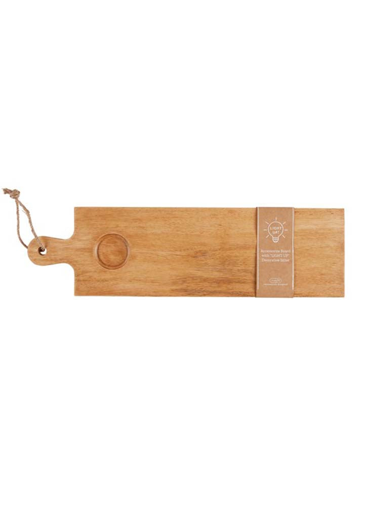 Wood Board for Light Ups by Mud Pie