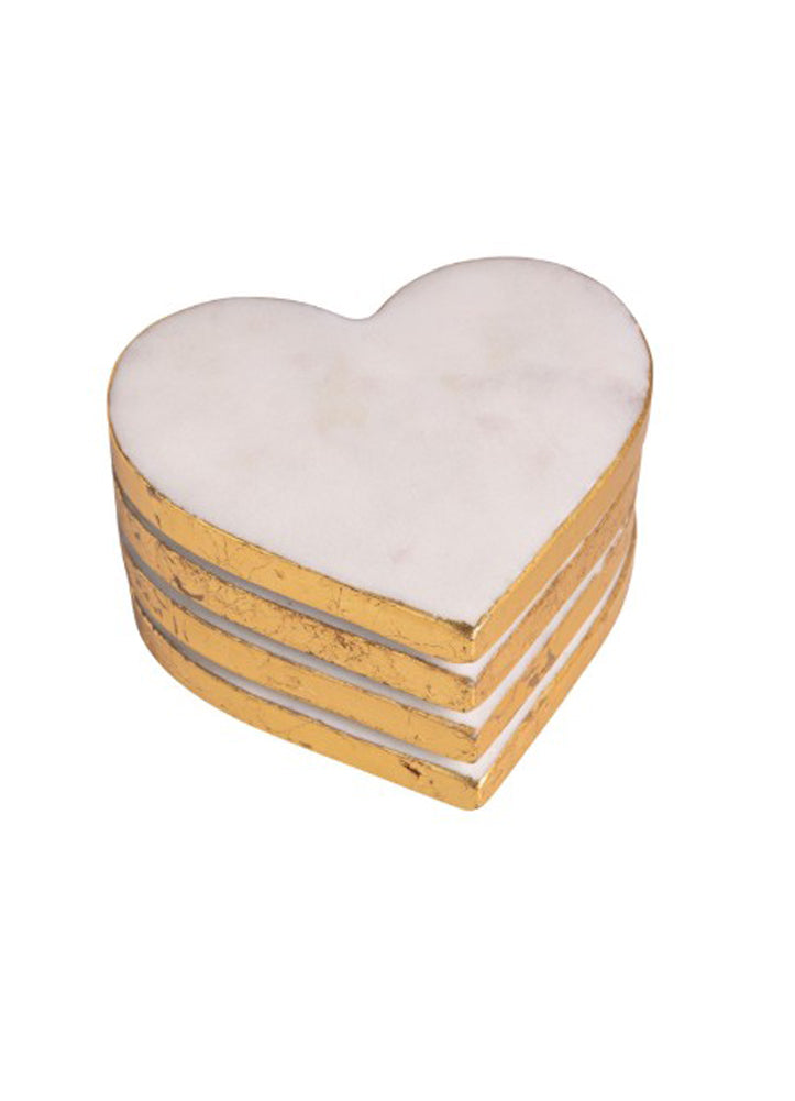 White Marble Coaster by Mud Pie
