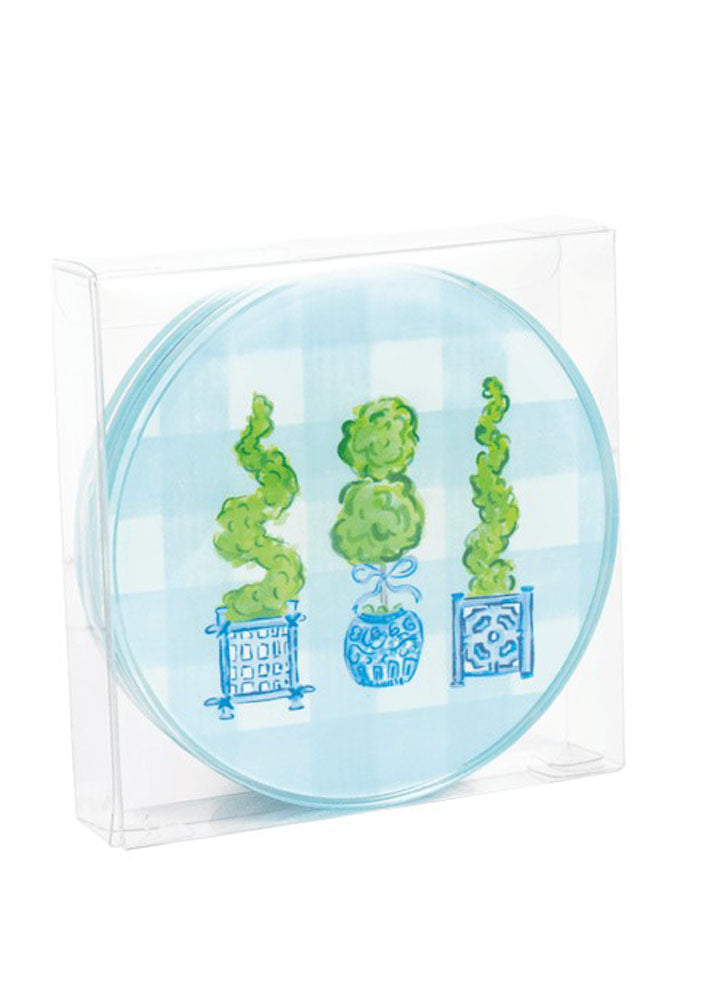 Three Topiary Coaster by Mud Pie
