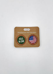 Hole Needlepoint Ball Marker by Mud Pie