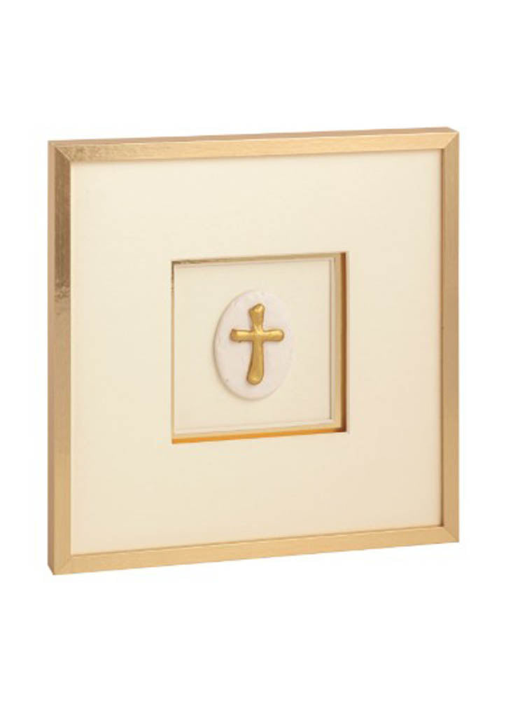 Framed Intaglio Cross Wall Art by Mud Pie