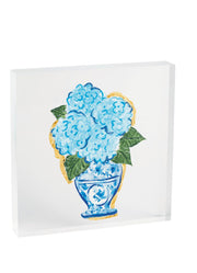 Hydrangea Acrylic Plaque by Mud Pie