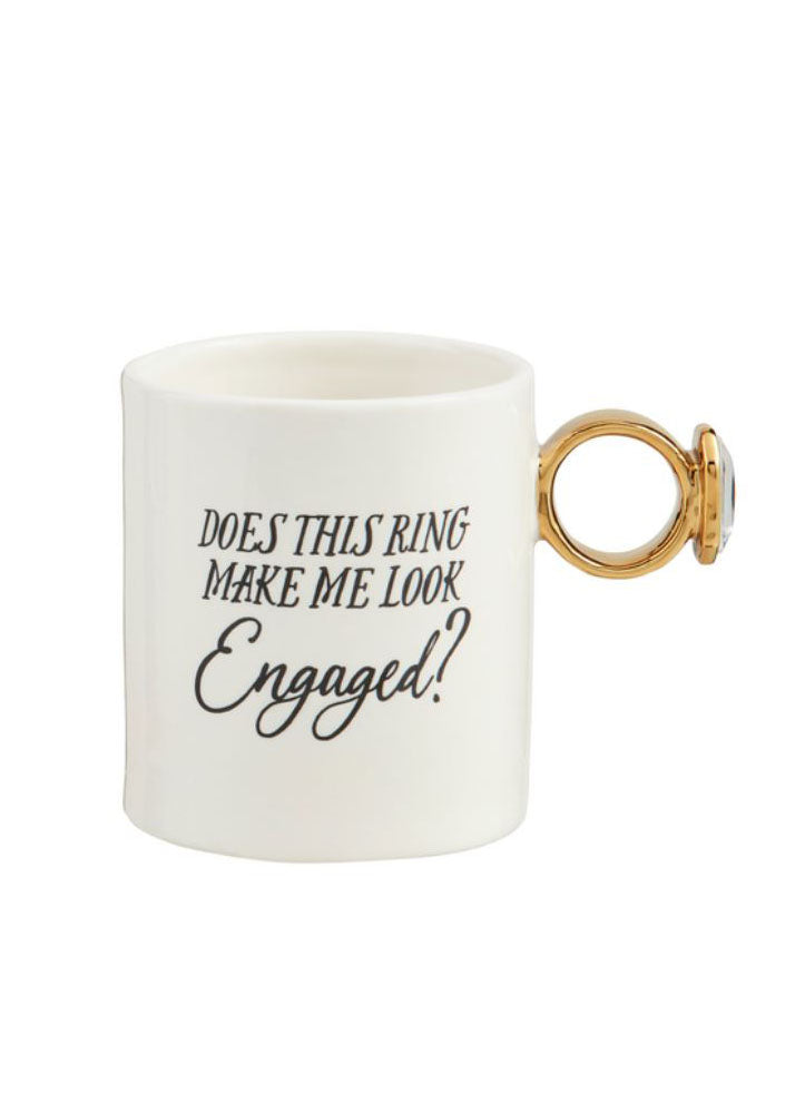 Engaged Ring Mug by Mud Pie