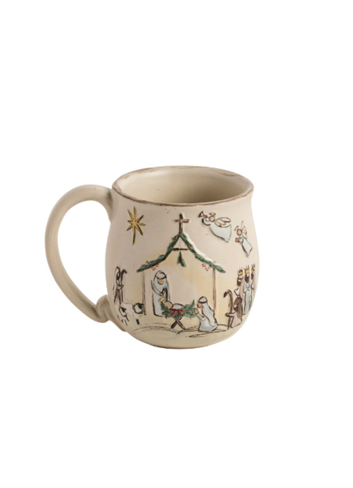 Manger Nativity Mug by Mud Pie