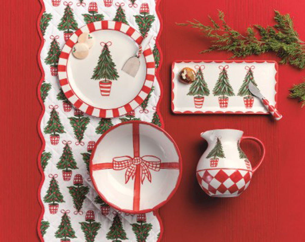 Quilted Tree Table Runner by Mud Pie