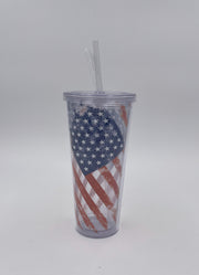 24oz American Flag Tumbler by Carson Home