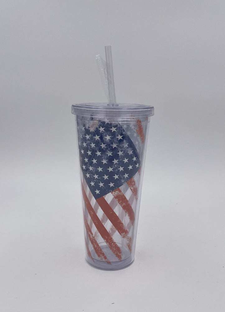 24oz American Flag Tumbler by Carson Home