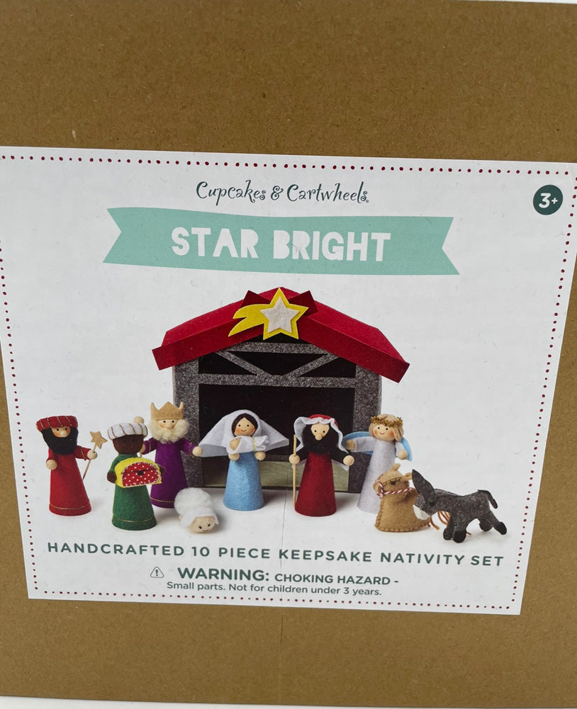 Handcrafted Felt Nativity Set by Twos Company