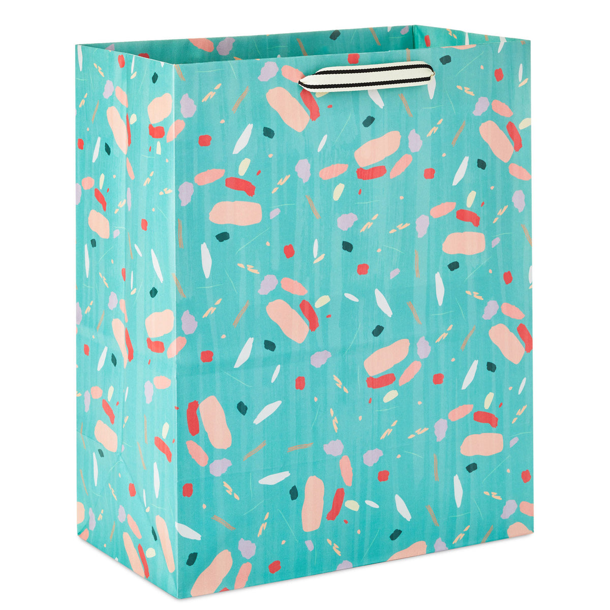 Hallmark 13" Colorful Terrazzo on Mint Large Gift Bag