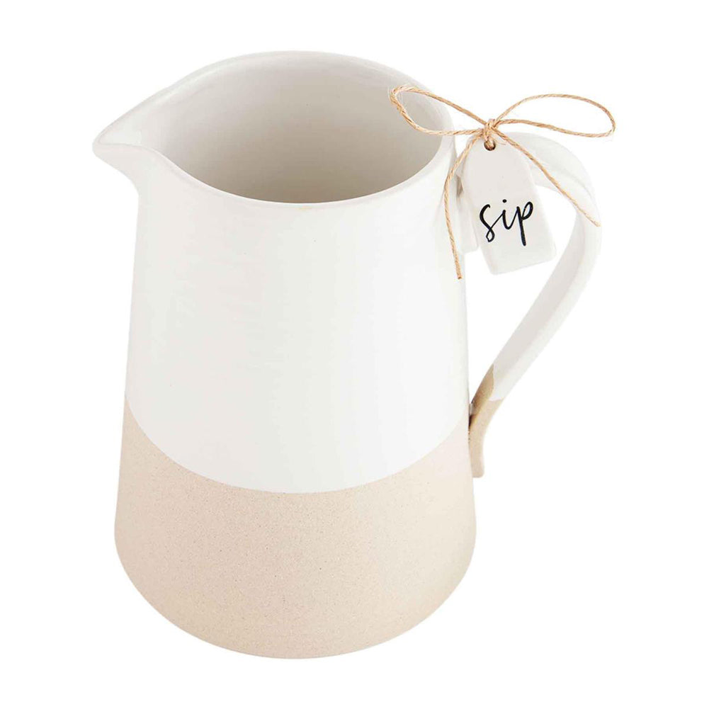 Sip Stoneware Pitcher by Mud Pie
