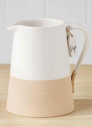 Sip Stoneware Pitcher by Mud Pie