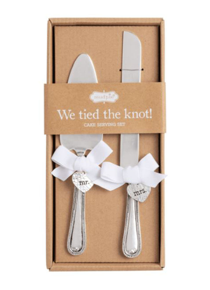 Wedding Charm Cake Serving Set by Mud Pie