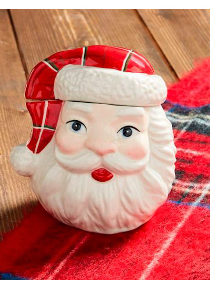Santa Mini Xmas Cookie Jar by Mud Pie