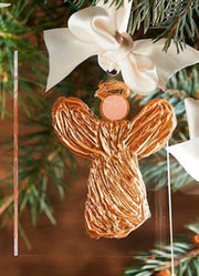 Angel Gold Acrylic Ornament by Mud Pie