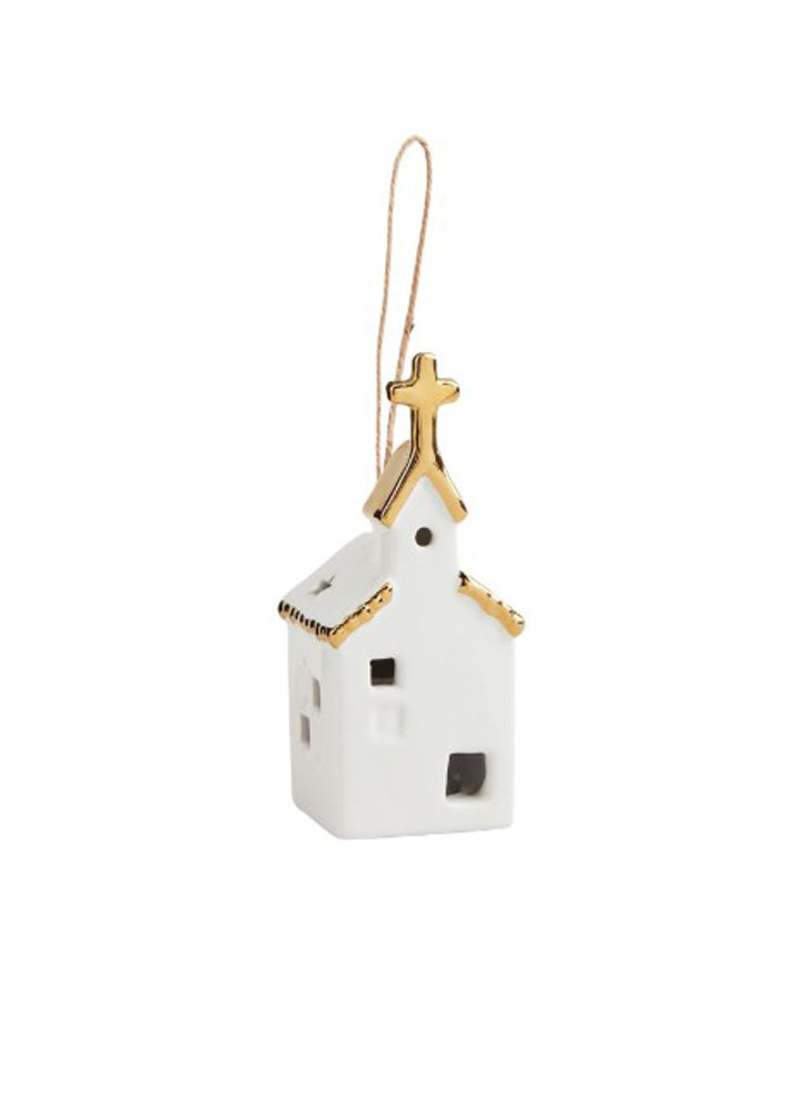 Medium Light Up Church Ornament by Mud Pie