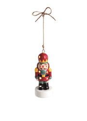 Nutcracker Ceramic LED Ornament by Mud Pie