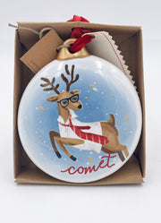 Comet Reindeer Ornament by Mud Pie