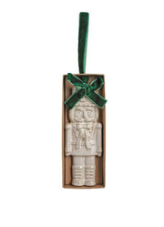 Nutcracker White Christmas Ornament by Mud Pie