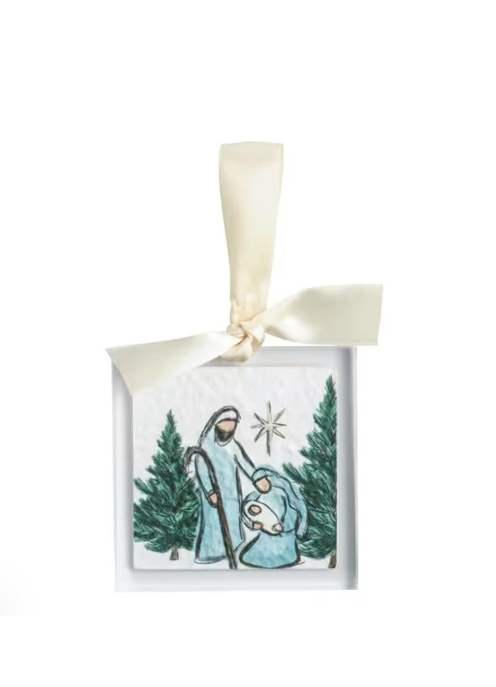 Mary Acrylic Ornament by Mud Pie