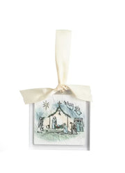 Manger Acrylic Ornament by Mud Pie