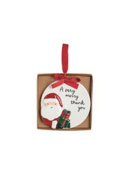 Santa Thank You Ornament by Mud Pie
