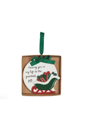 Sleigh Thank You Ornament by Mud Pie