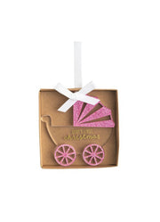 Acrylic Pink Baby Ornament by Mud Pie