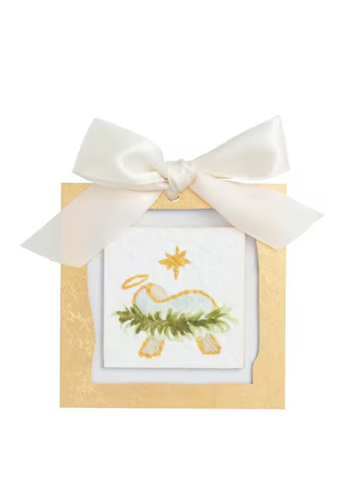 Baby Jesus Gold Ornament by Mud Pie