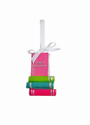 Bookworm Hobby Ornament by Mud Pie