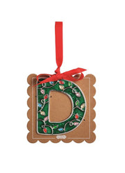 D Enamel Ornament by Mud Pie