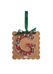 G Enamel Ornament by Mud Pie