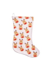 Reindeer Christmas Knit Stocking by Mud Pie