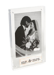 Acrylic Plaque Mr and Mrs Frame by Mud Pie