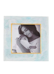 Blue Resin Small Frame by Mud Pie