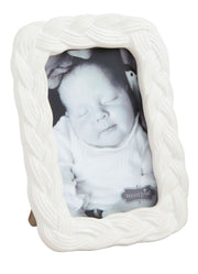 Rectangle Woven Ceramic Frames by Mud Pie