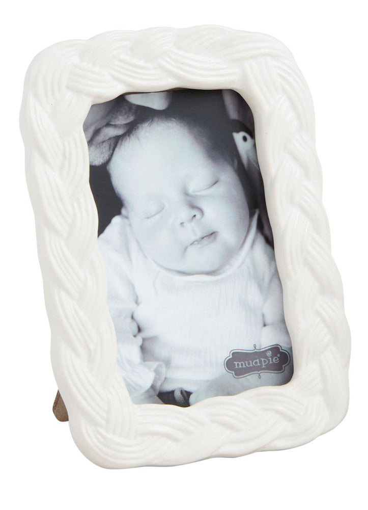 Rectangle Woven Ceramic Frames by Mud Pie