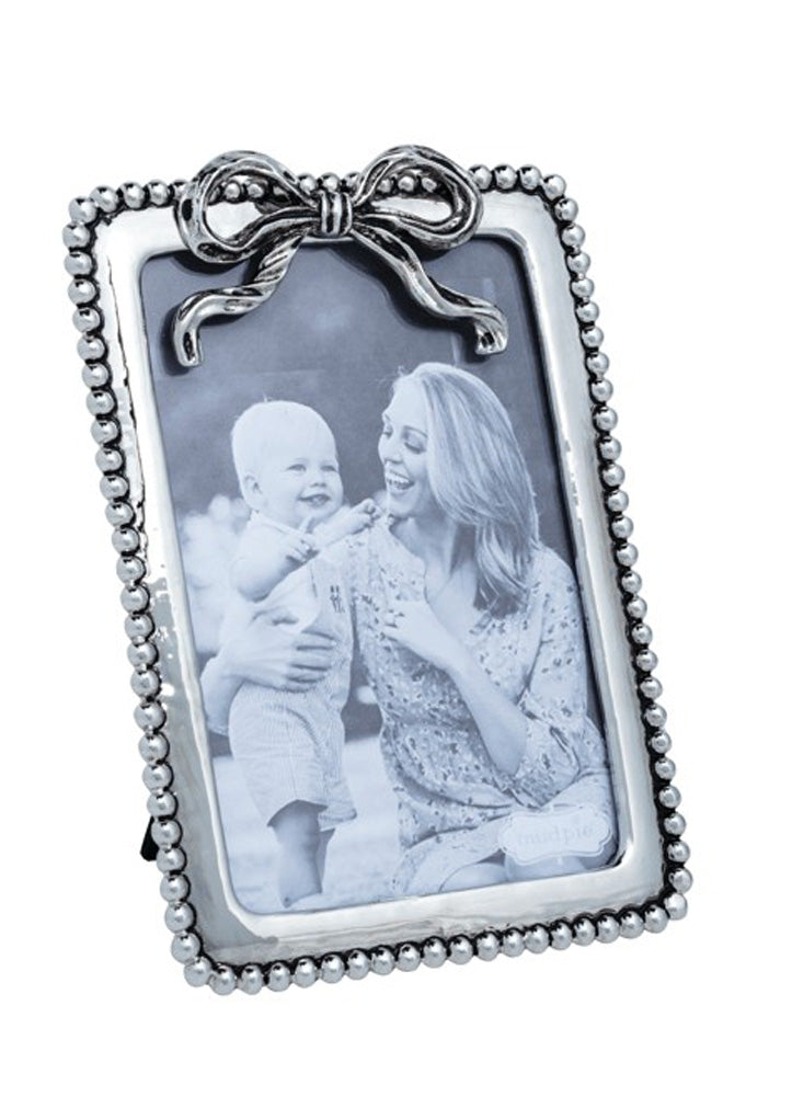Small Metal Bow Frame by Mud Pie