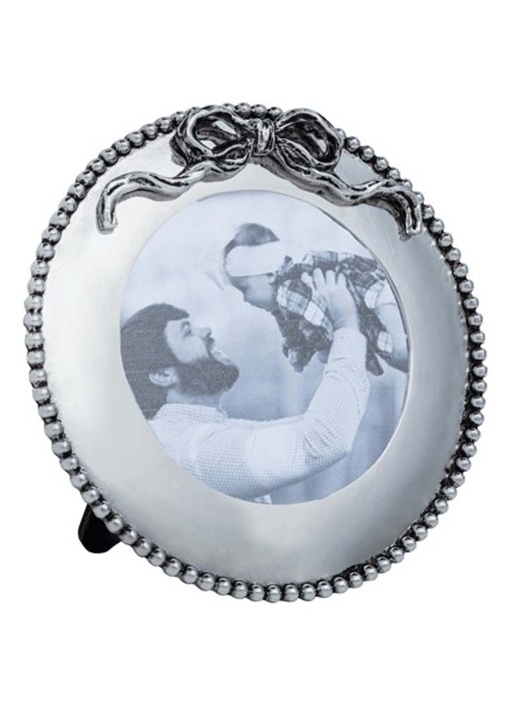 Circle Mini Bow Frame by Mud Pie