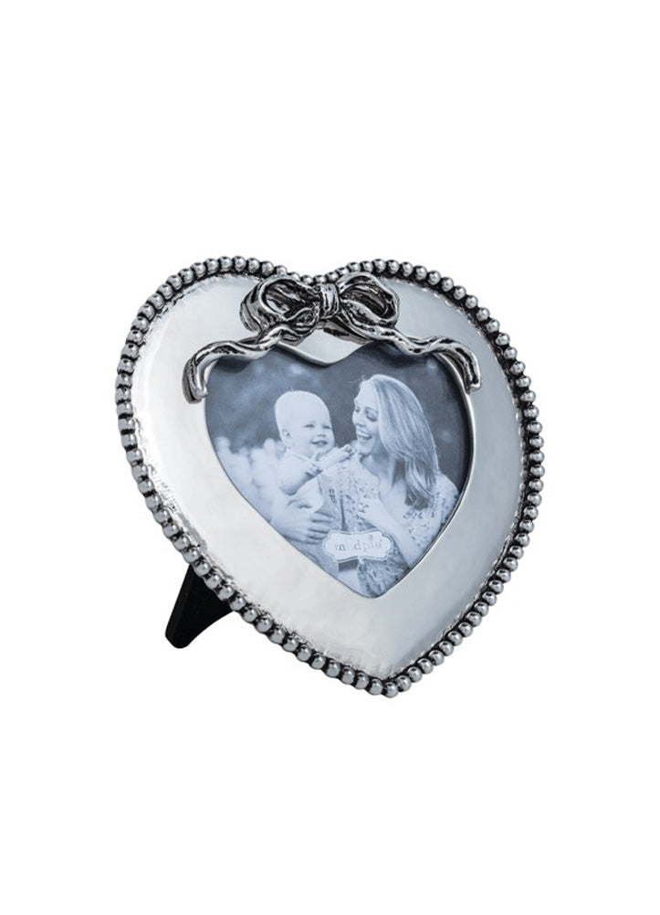 Heart Mini Bow Frame by Mud Pie