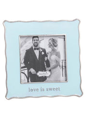 Love Mini Enamel Wedding Frame by Mud Pie