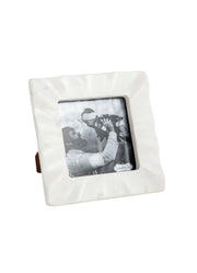 Square Ruffled Marble Frame by Mud Pie