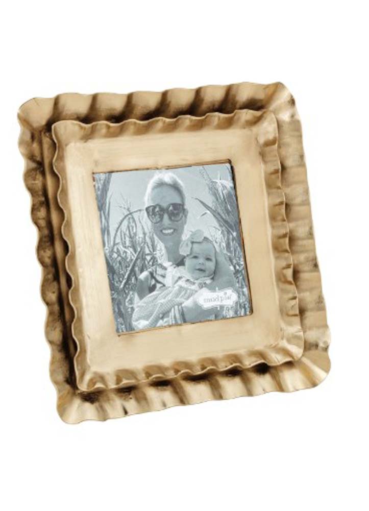 Square Mini Brass Frame by Mud Pie