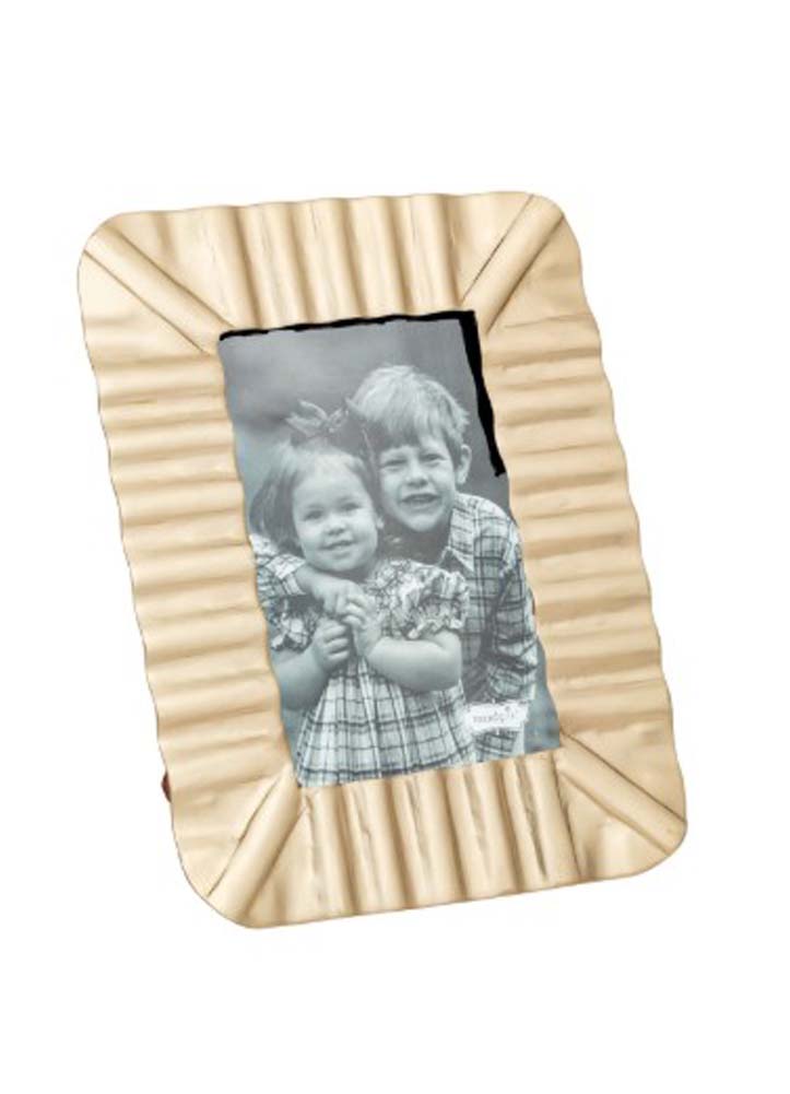 Vertical Mini Brass Frame by Mud Pie