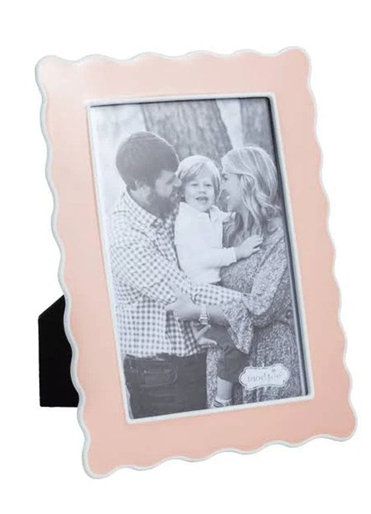 Pink Enamel Frame by Mud Pie