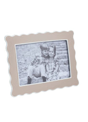 Taupe Enamel Frame by Mud Pie