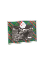 Santa Tartan Acrylic Frame by Mud Pie