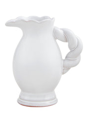 Medium Twisted Handle Pitcher Vase by Mud Pie