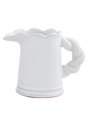 Small Twisted Handle Pitcher Vase by Mud Pie